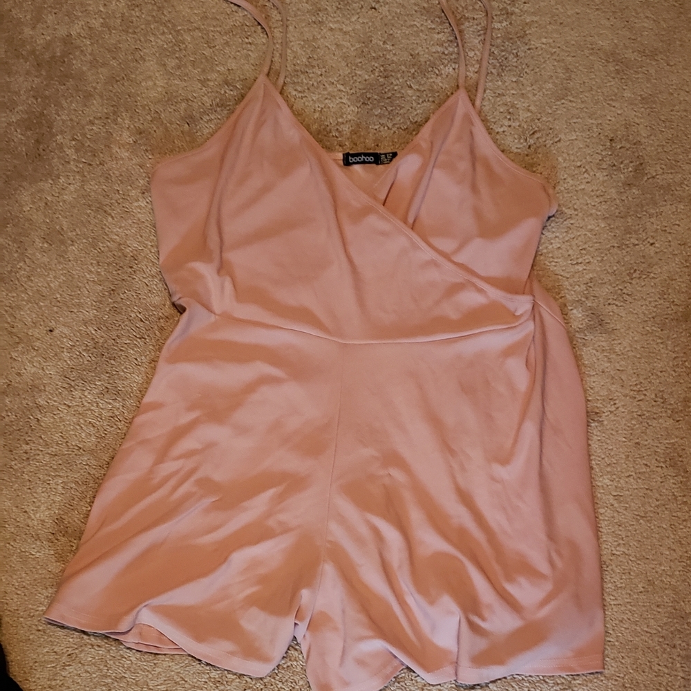 Plus Size Wrap Front Playsuit